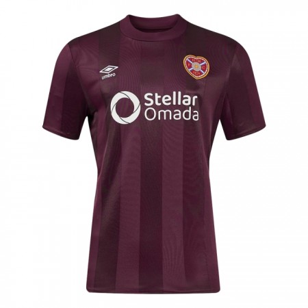 Virallinen pelipaita Heart of Midlothian Koti 2024-25 Lyhythihainen - Miesten